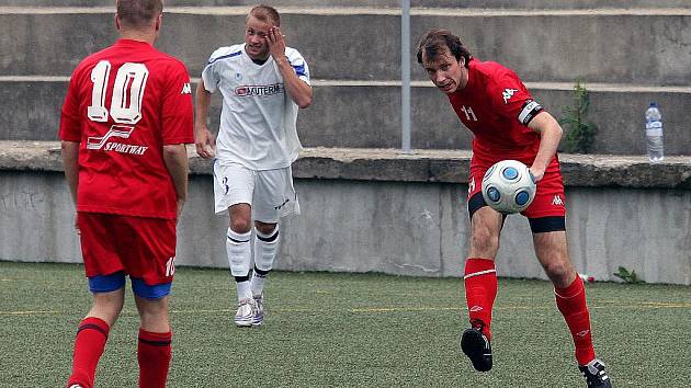 Žideničtí fotbalisté porazili Kyjov 2:1 a zvažují postup do divize.