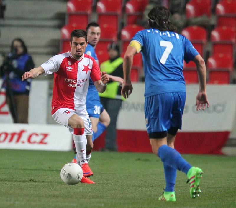 Slavia Praha hostila v prvním jarním kole Zbrojovku Brno.