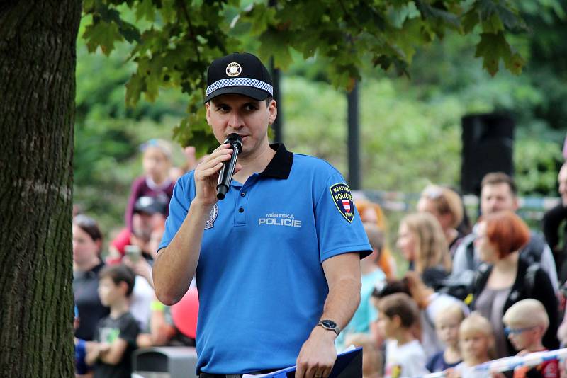 Velký zážitkový den uspořádala Městská policie Brno v úterý u dopravního hřiště na Riviéře.