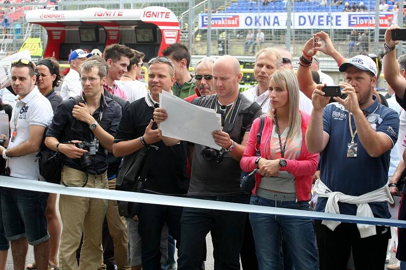 Velká cena silničních motocyklů na Masarykově okruhu v Brně (sobota).