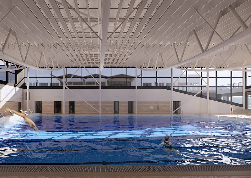 Nový pětadvacetimetrový bazén vyroste vedle stávajícího za Lužánkami.