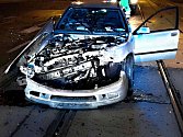 Nehoda dvou osobních aut ve Štefánikově ulici v Brně.