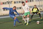 RKM Tripoli (v modrých dresech) si ve šlágru sedmnáctého kola 1. DRFG ligy poradili po boji 3:2 s Restaurací Starobrno (v bílém).