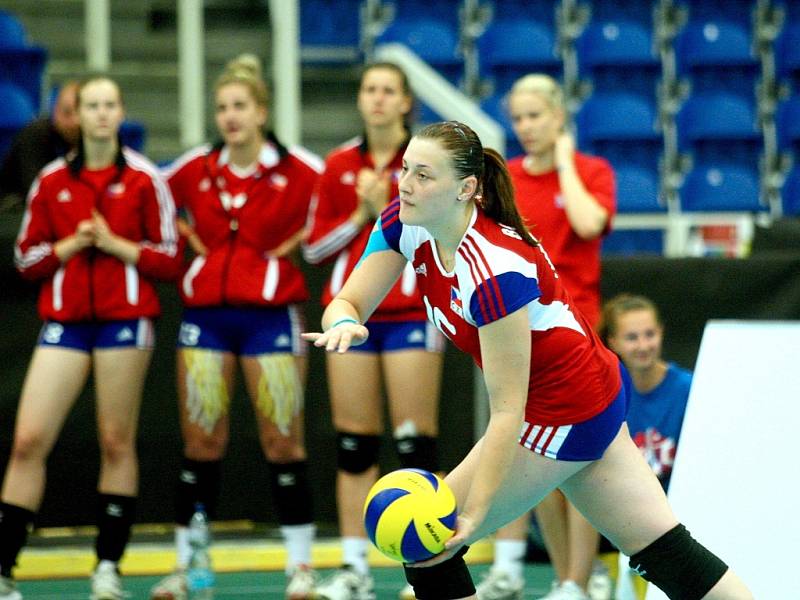 České volejbalistky postoupily na mistrovství světa juniorek v Brně do osmifinále.