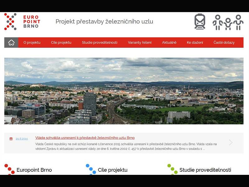 Město Brno spustilo nové webové stránky, na kterých chce objektivně a nezaujatě srovnávat obě varianty přestavby brněnského hlavního vlakového nádraží.