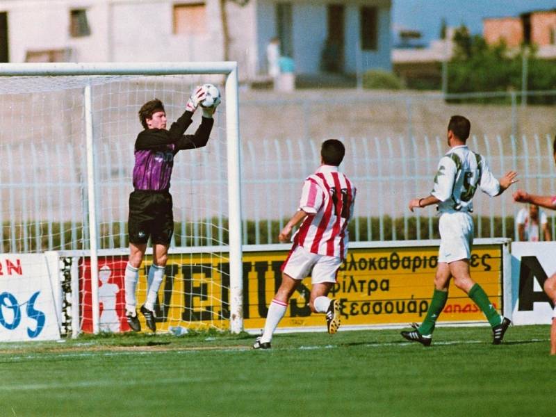 Radek Rabušic při utkání 1. řecké ligy v dresu PAE Edessaikos.