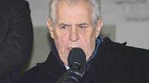 Prezident České republiky Miloš Zeman navštívil Bučovice.