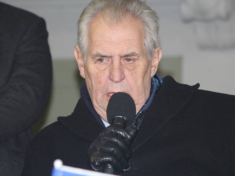 Prezident České republiky Miloš Zeman navštívil Bučovice.