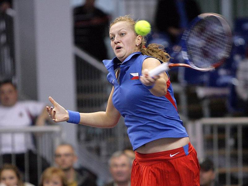 Nedělní zápasy Fed Cup v Brně.