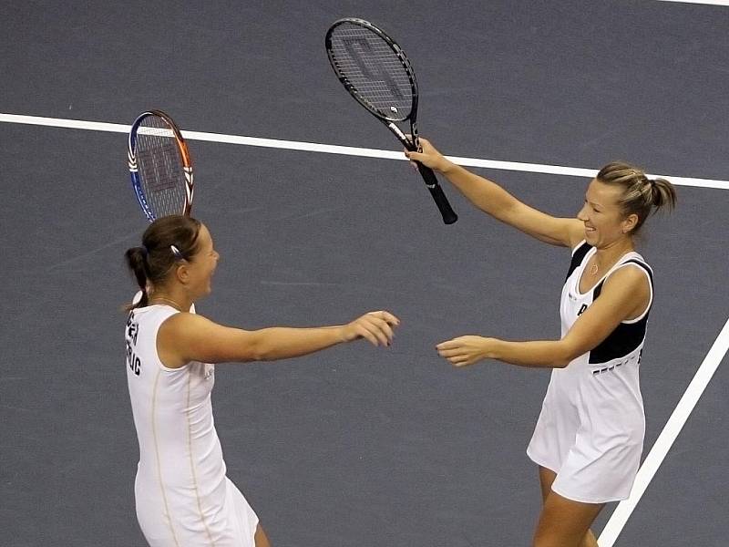 Nedělní zápasy Fed Cup v Brně.