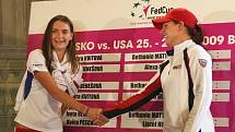 Losování nasazení na Fed Cup v brněnské radnici.