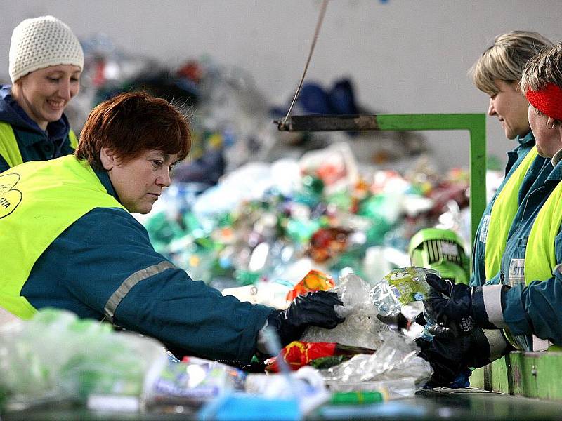 Den otevřených dveří v logistickém centru pro nakládání s odpady v brněnské Líšni.