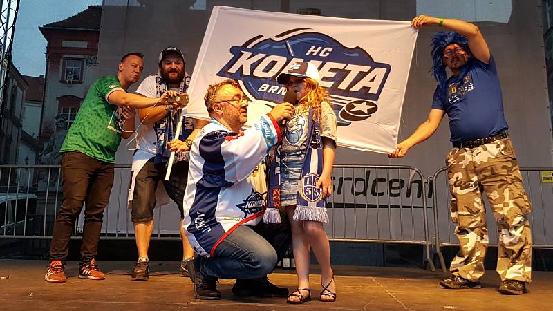 Fanoušci v Brně slavili výhru Komety.