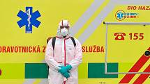 Speciální sanitka biohazard týmu.