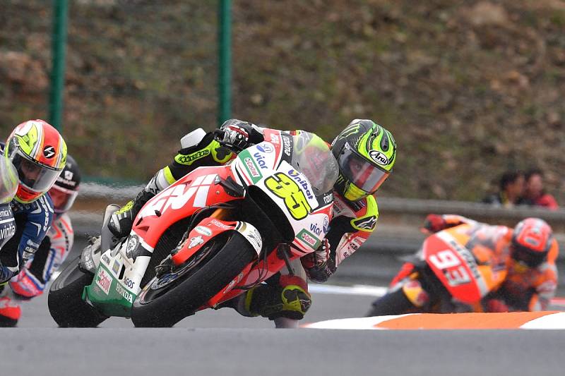 Deštivá Velká cena České republiky. Cal Crutchlow.