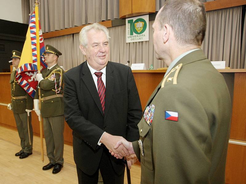 Prezident Miloš Zeman přijel na návštěvě v Brně.