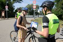 Policejní akce Prevence Tour, která je zaměřena na kontrolu jízdních kol (povinná výbava a bezpečnost na cyklostezkách a silnicích)