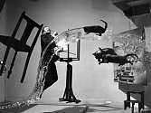 Jeden z nejznámějších snímků zachycujících Salvadora Dalího v roce 1948 pořídil americký fotograf Philippe Halsman.