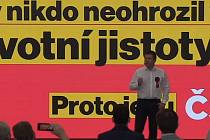 Česká strana sociálně demokratická zahájila na brněnském výstavišti ostrou fázi kampaně před říjnovými volbami do Sněmovny.