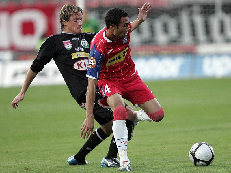 Utkání fotbalistů 1. FC Brno s Příbramí.