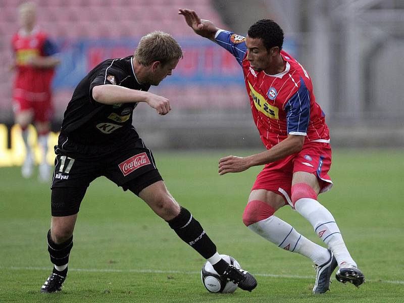 Utkání fotbalistů 1. FC Brno s Příbramí.