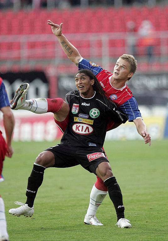 Utkání fotbalistů 1. FC Brno s Příbramí.