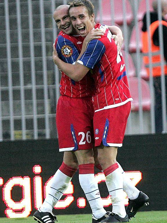 Utkání fotbalistů 1. FC Brno s Příbramí.