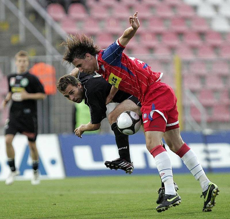 Utkání fotbalistů 1. FC Brno s Příbramí.