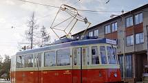 Fotografie tramvaje 4MT 4058 z minulosti.