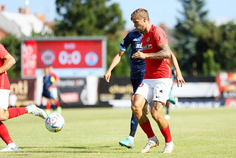 Zbrojovka Brno (v červeném) remizovala v přípravě se Slovanem Bratislava 2:2.