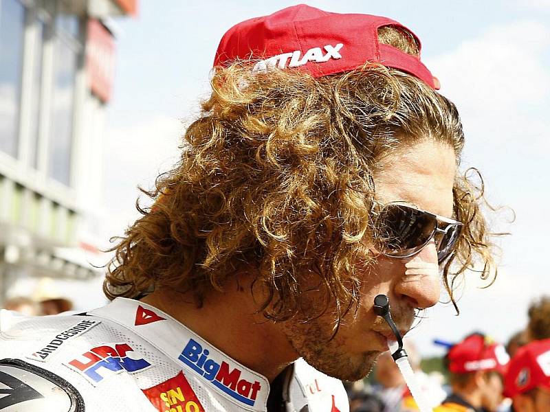 Italský motocyklista Marco Simoncelli, který zahynul při Velké ceně Malajsie.