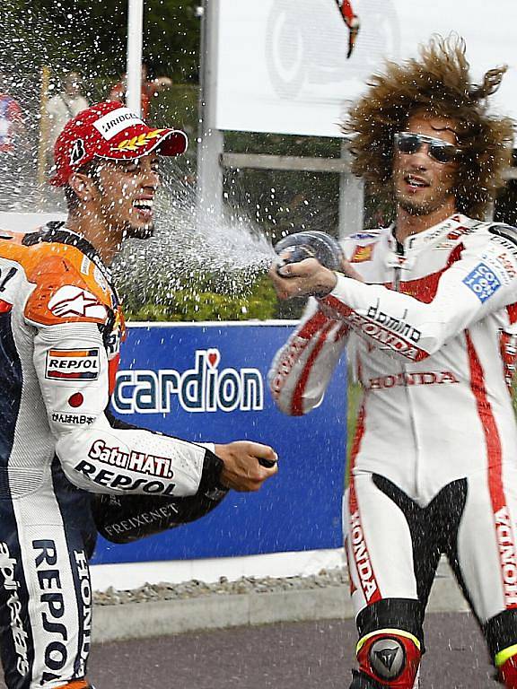 Italský motocyklista Marco Simoncelli, který zahynul při Velké ceně Malajsie.