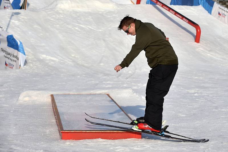 Olympijský festival v areálu brněnského výstaviště 19.2.2018. Na besedu s Deníkem dorazili krasobruslaři Kateřina Mrázová a Martin Šimeček.