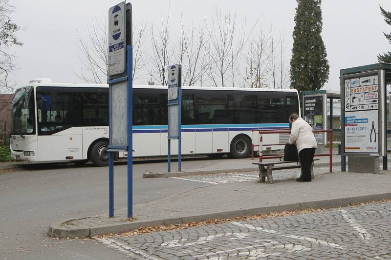 Autobusové nádraží Kuřim.