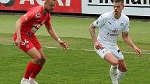 Fotbalisté Slovácka (v bílých dresech) se ve 28. kole FORTUNA:LIGY utkali se Zbrojovkou Brno. Foto: Jan Zahnaš