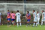 Fotbalový šoumen Petr Švancara se za Střelice uvedl dvěma góly proti FK Znojmo a pomohl k výhře 6:1.