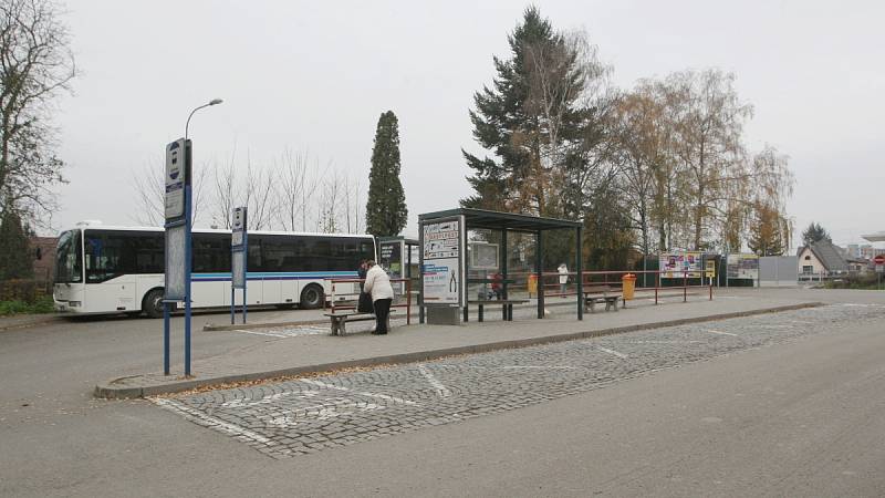 Autobusové nádraží Kuřim.