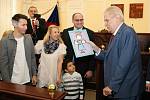 Prezident Miloš Zeman zahájil 21. listopadu 2017 návštěvu Jihomoravského kraje v brněnském sídle krajského úřadu a setkáním s pracovníky firmy Trade Fides.