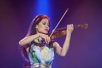 Slavná houslistka Vanessa Mae vystoupila v Brně v roce 2016.