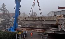 Časosběrné video z prací na rekonstrukci mostu Otakara Ševčíka
