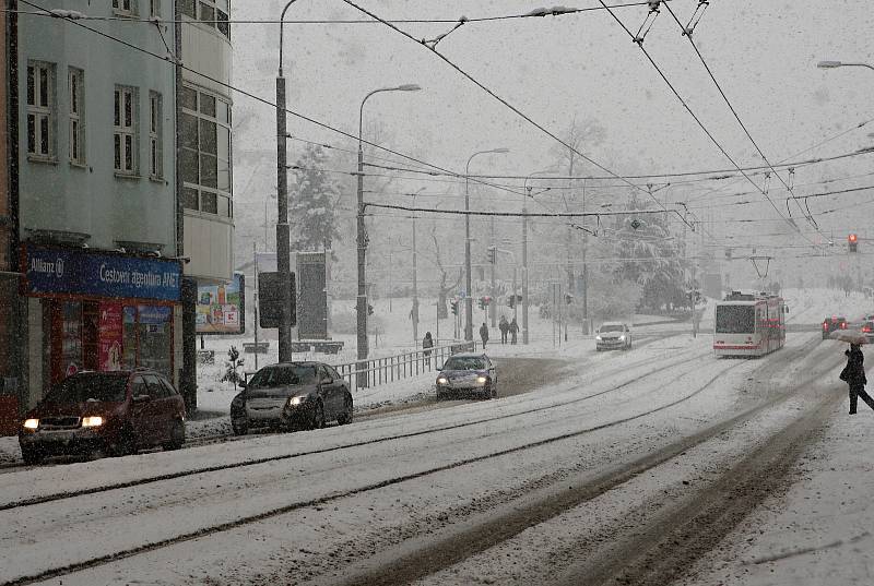 Sníh v Brně, ilustrační foto