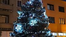Vánoční strom v Miroslavi.