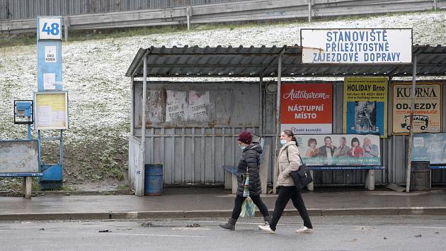 Stanoviště 48 na Ústředním autobusovém nádraží v Brně na Zvonařce