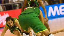 Basketbalistka Horáková na MS proti Brazílii.