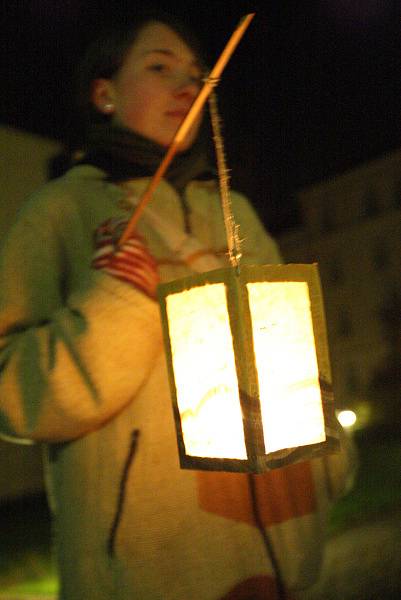 Lampionový průvod z filosofické fakulty