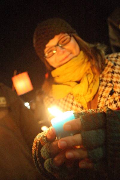 Lampionový průvod z filosofické fakulty