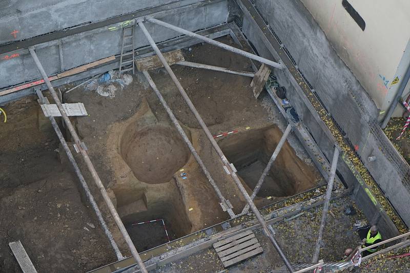 Archeologové bádají v Orlí ulici v Brně. Foto: Archaia Brno