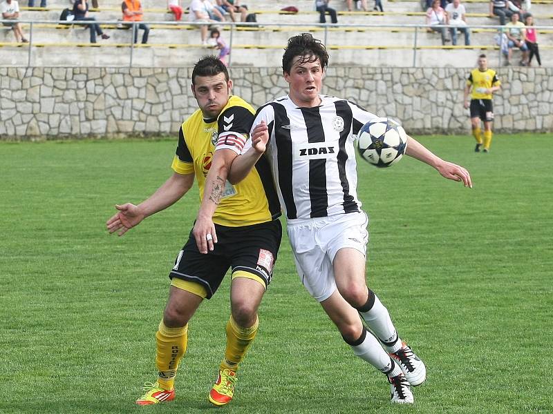 Fotbalisté Rosic podlehli Žďáru nad Sázavou 0:1.