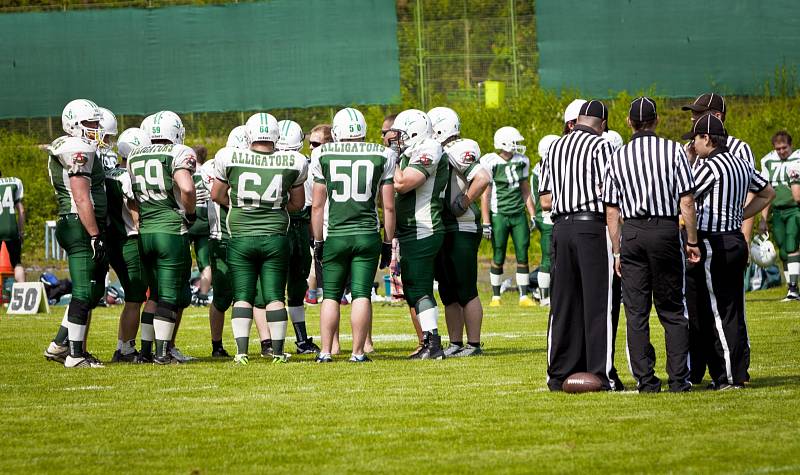 Brněnští Aligátoři podlehli Prague Lions 14:28.