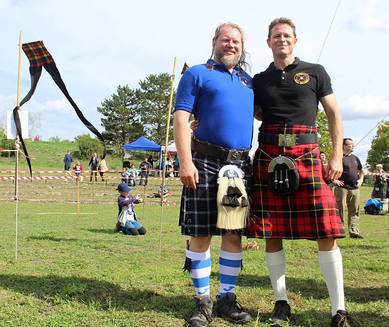 V areálu na brněnské Kraví hoře se v sobotu konaly skotské hry Monte Bú Highland Games.